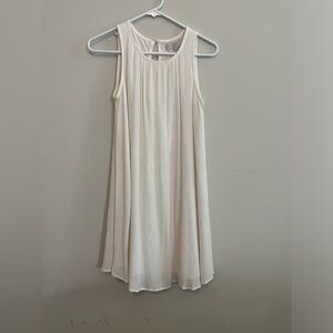 Cream sleeveless dress